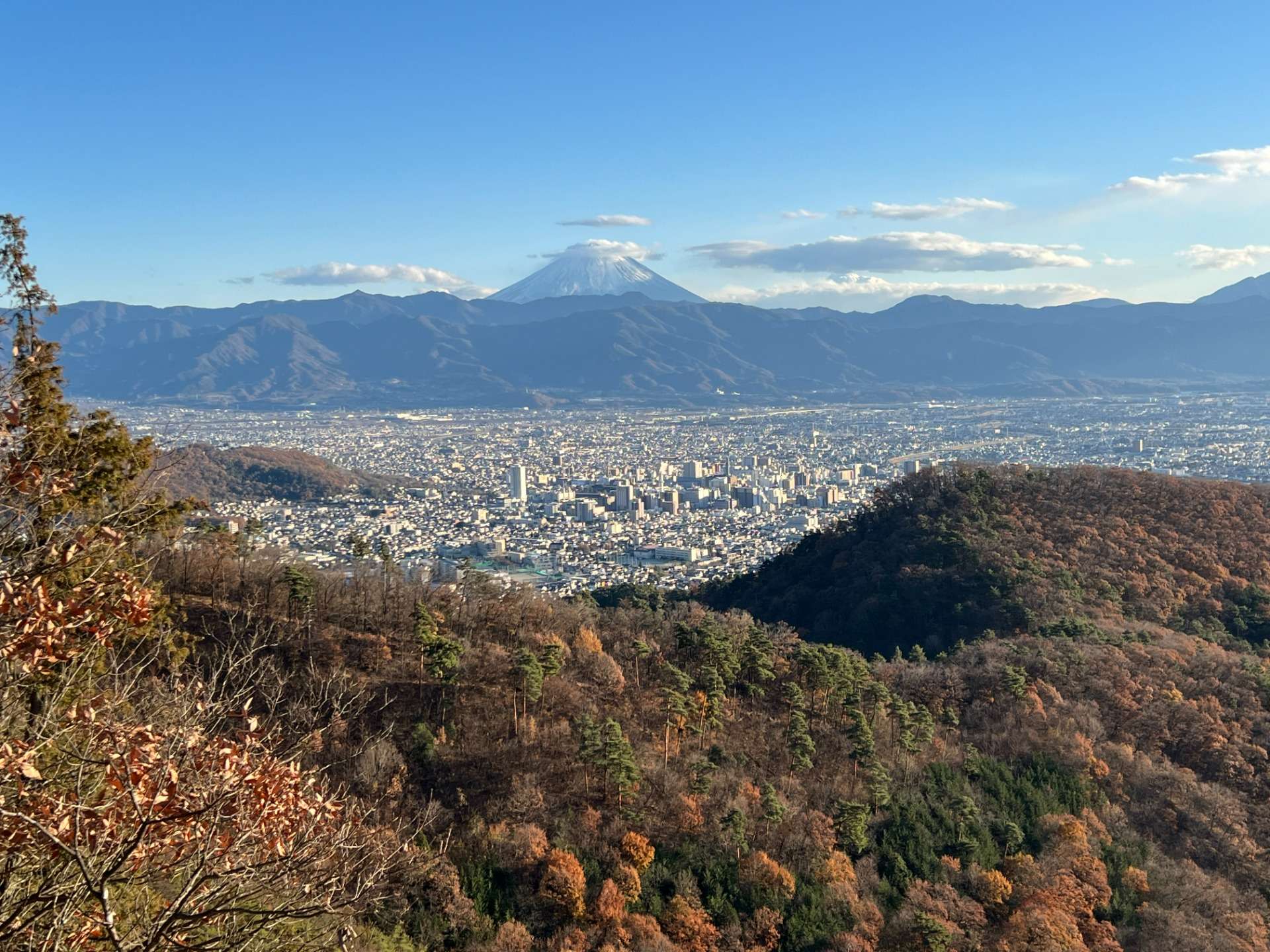 甲府名山☆八王子山縦走　日帰り　初中級者向け