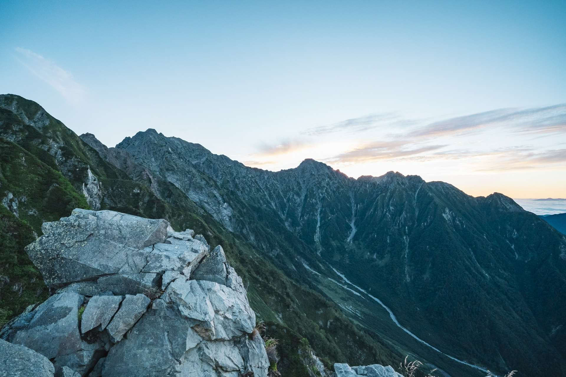 前穂高岳-奥穂高岳☆吊り尾根　中級者以上